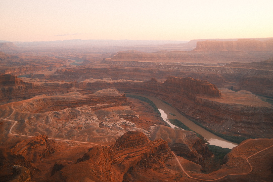 The Green River winding through Canyonlands